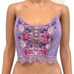 Victoria’s Secret small Dream Angels embroidered corset top BC3 3248